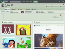 Tablet Screenshot of fireheart09.deviantart.com