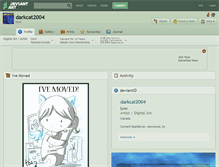 Tablet Screenshot of darkcat2004.deviantart.com