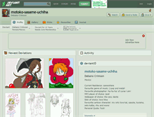 Tablet Screenshot of motoko-sasame-uchiha.deviantart.com