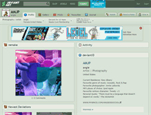 Tablet Screenshot of amjp.deviantart.com