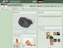 Tablet Screenshot of loveallthingstights.deviantart.com