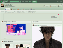 Tablet Screenshot of ladylionhart.deviantart.com