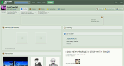 Desktop Screenshot of justonegirl.deviantart.com