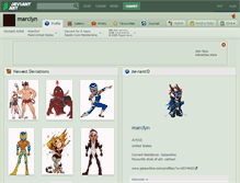 Tablet Screenshot of marclyn.deviantart.com