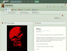 Tablet Screenshot of crackclown.deviantart.com