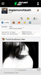 Mobile Screenshot of dogdemonofdeath.deviantart.com