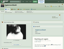Tablet Screenshot of dogdemonofdeath.deviantart.com