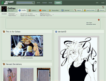 Tablet Screenshot of gothax.deviantart.com