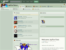 Tablet Screenshot of jayfox-fans.deviantart.com