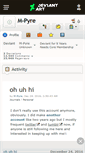 Mobile Screenshot of m-pyre.deviantart.com