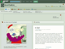Tablet Screenshot of brockthebrick.deviantart.com