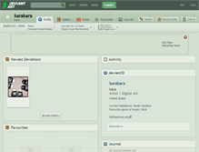 Tablet Screenshot of karabara.deviantart.com