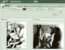 Tablet Screenshot of mumah.deviantart.com