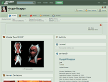 Tablet Screenshot of hyugahitsugaya.deviantart.com