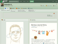 Tablet Screenshot of defaultgrl13.deviantart.com