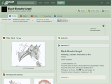 Tablet Screenshot of black-blooded-angel.deviantart.com