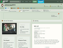 Tablet Screenshot of animecrazy0515.deviantart.com