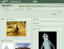 Tablet Screenshot of crazytmac.deviantart.com