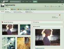 Tablet Screenshot of fragilesimplicity.deviantart.com