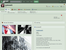 Tablet Screenshot of madness83.deviantart.com