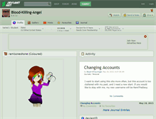 Tablet Screenshot of blood-killing-angel.deviantart.com