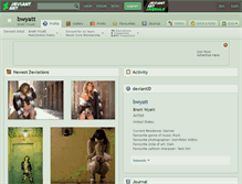 Tablet Screenshot of bwyatt.deviantart.com