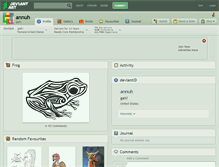 Tablet Screenshot of annuh.deviantart.com