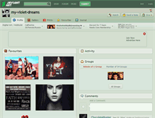 Tablet Screenshot of my-violet-dreams.deviantart.com