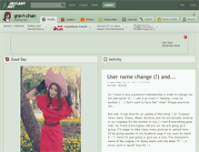Tablet Screenshot of gravi-chan.deviantart.com