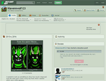 Tablet Screenshot of kiawerewolf123.deviantart.com