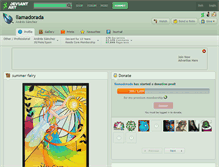 Tablet Screenshot of llamadorada.deviantart.com