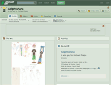 Tablet Screenshot of aoigetsuhana.deviantart.com