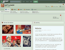 Tablet Screenshot of matt-a-nashi.deviantart.com