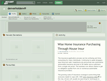 Tablet Screenshot of denverholden49.deviantart.com