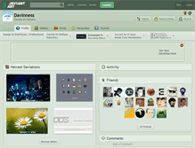 Tablet Screenshot of davinness.deviantart.com