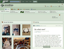 Tablet Screenshot of jynxeddraca.deviantart.com