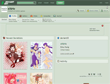 Tablet Screenshot of extrio.deviantart.com
