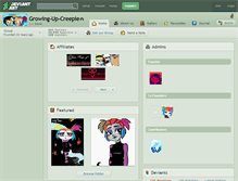 Tablet Screenshot of growing-up-creepie.deviantart.com