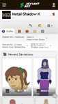 Mobile Screenshot of metal-shadow-x.deviantart.com