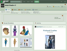 Tablet Screenshot of metal-shadow-x.deviantart.com