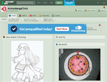 Tablet Screenshot of animemangachick.deviantart.com