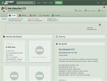 Tablet Screenshot of narusasufan125.deviantart.com