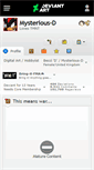 Mobile Screenshot of mysterious-d.deviantart.com