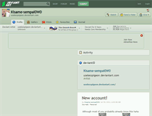 Tablet Screenshot of kisame-sempai0w0.deviantart.com