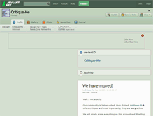 Tablet Screenshot of critique-me.deviantart.com
