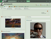 Tablet Screenshot of americanpsycho.deviantart.com