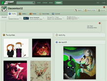 Tablet Screenshot of glaceonice32.deviantart.com