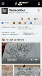 Mobile Screenshot of flamecalibur.deviantart.com