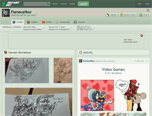 Tablet Screenshot of flamecalibur.deviantart.com