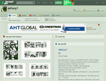 Tablet Screenshot of akforty7.deviantart.com